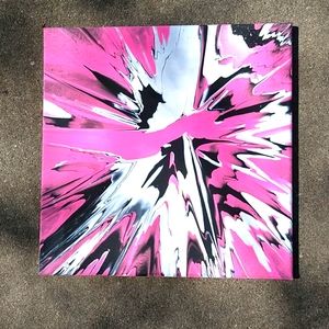 Spin art painting, wall decor